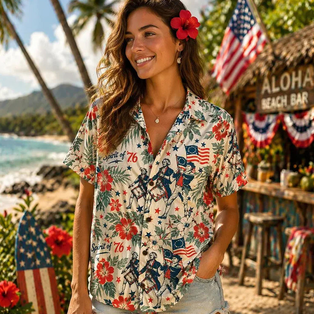 Unisex 250 Years of America Patriotic 4th of July Hawaiian Shirt for Patriotic Americans – Moonbestprint