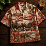 Unisex Budweiser Clydesdales King Of Beers Hawaiian Shirt for Beverage Fans – Moonbestprint