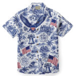 Unisex Eagle Of Freedom America 250 Hawaiian Shirt for Patriotic Fans – Moonbestprint