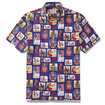 Unisex Independence Day Patriotic Hawaiian Shirt for American Pride Fans – Moonbestprint