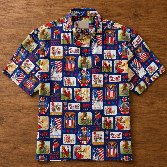 Unisex Independence Day Patriotic Hawaiian Shirt for American Pride Fans – Moonbestprint