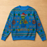 Unisex New York Knicks Grinch Ugly Christmas Sweater 2026 for Basketball Fans – Moonbestprint