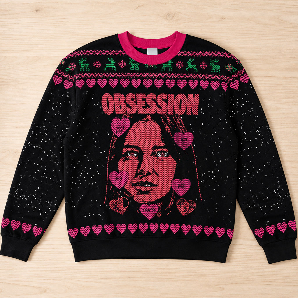 Unisex Obsession 2026 I Love You So Much Ugly Christmas Sweater for Horror Fans – Moonbestprint