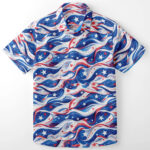 Unisex Patriotic Waves USA 1776-2026 Hawaiian Shirt for Patriotic Fans – Moonbestprint