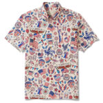 Unisex Red White And Blue Patriotic Ambiance Hawaiian Shirt for Patriotic Fans – Moonbestprint