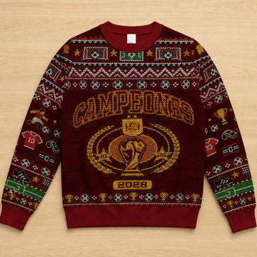 Unisex Spain 2026 World Cup Champions Final Ugly Christmas Sweater for Soccer Fans – Moonbestprint
