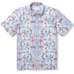 Unisex Summer Commemorative 2026 America White Hawaiian Shirt for Patriotic Fans – Moonbestprint