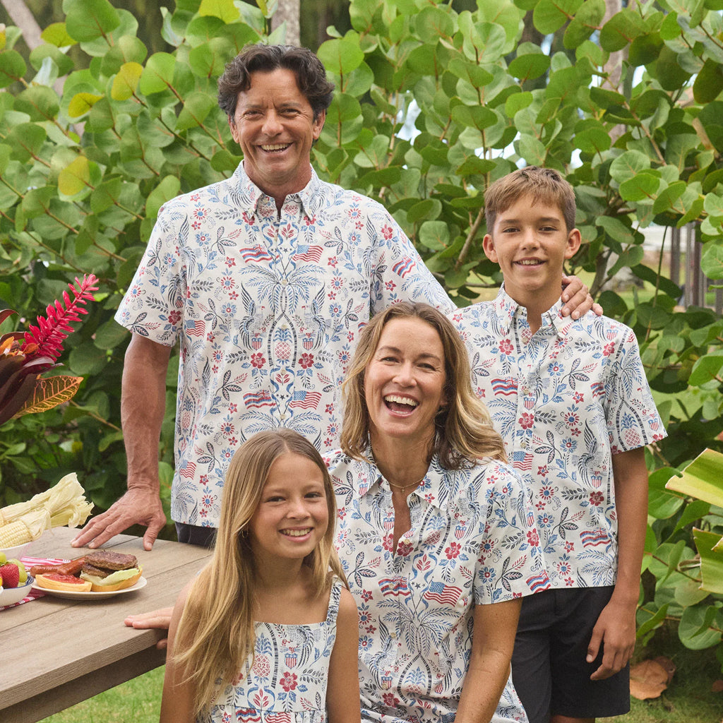 Unisex Summer Commemorative 2026 America White Hawaiian Shirt for Patriotic Fans – Moonbestprint