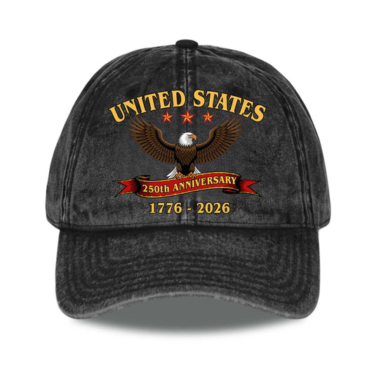 United States 250th Anniversary 1776-2026 Print Hat -Moonbestprint