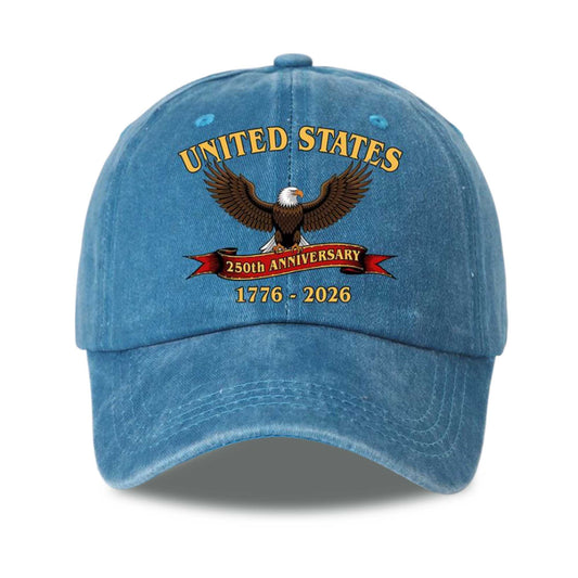 United States 250th Anniversary 1776-2026 Print Hat -Moonbestprint
