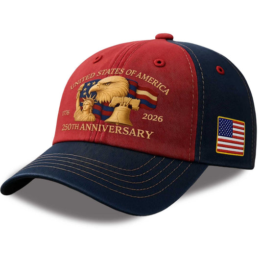 United States Of America 250th Anniversary 1776-2026 Hat -Moonbestprint