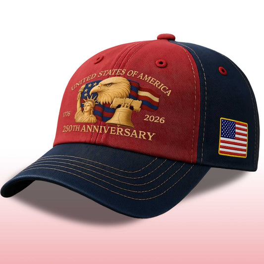 United States Of America 250th Anniversary 1776-2026 Hat -Moonbestprint