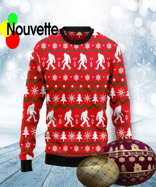 Bigfoot Ugly Christmas Sweater - Moonbestprint