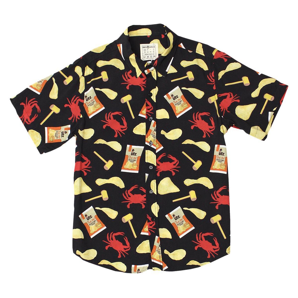 Utz Crab Chips, Mallets, & Crabs (Black) / Hawaiian Shirt – Moonbestprint