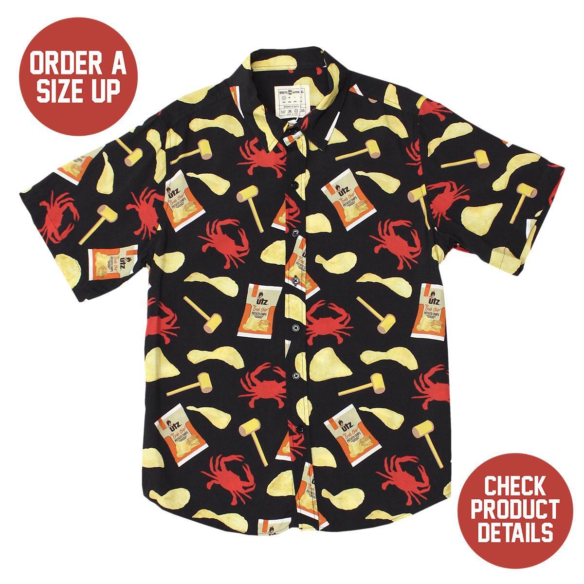 Utz Crab Chips, Mallets, & Crabs (Black) / Hawaiian Shirt – Moonbestprint