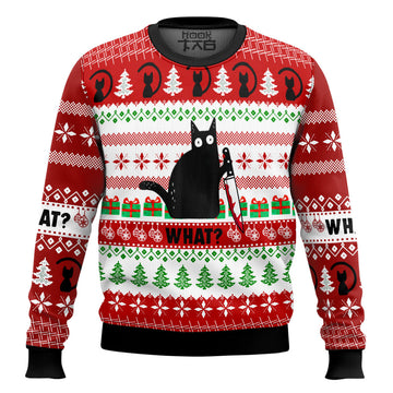 What Black Cat Ugly Christmas Sweater – Moonbestprint