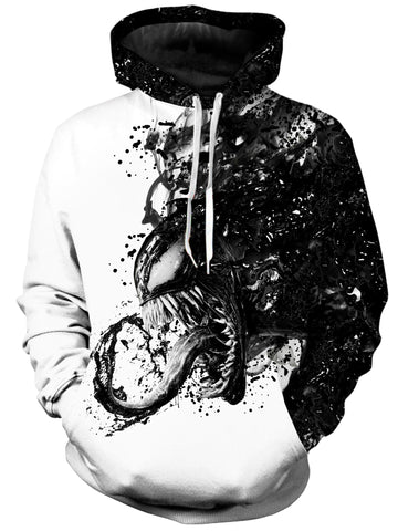Venom BW Unisex Hoodie - Moonbestprint