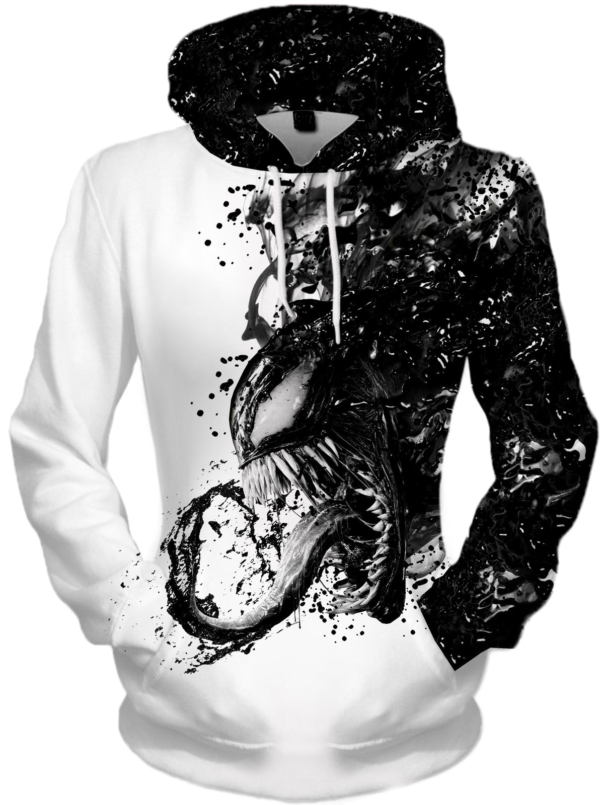 Venom BW Unisex Hoodie - Moonbestprint