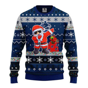 Vancouver Canucks Dabbing Santa Claus Ugly Christmas Sweater, NHL Christmas Sweater Moonbestprint