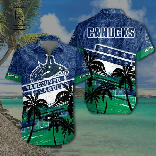 Vancouver Canucks Hawaiian Shirt 1, NHL Hawaiian Shirt Moonbestprint