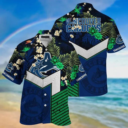 Vancouver Canucks Hawaiian Shirt 2, NHL Hawaiian Shirt Moonbestprint