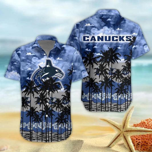 Vancouver Canucks Hawaiian Shirt 4, NHL Hawaiian Shirt Moonbestprint