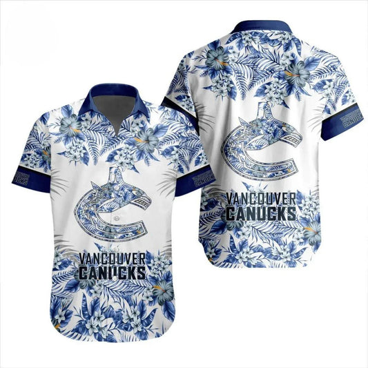 Vancouver Canucks Team Hawaiian Shirt 5, NHL Hawaiian Shirt Moonbestprint