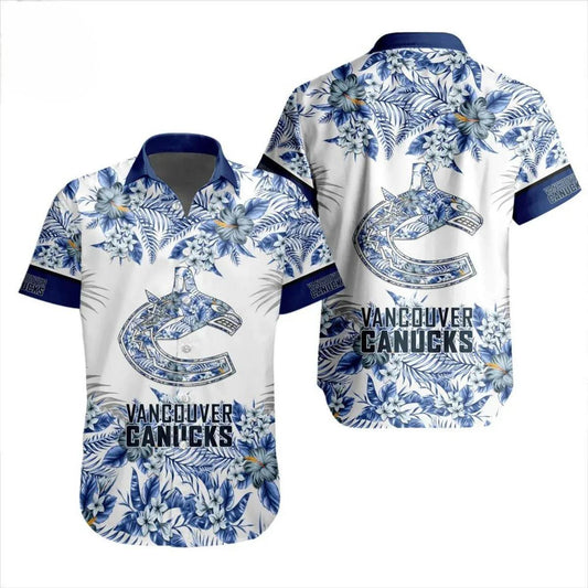 Vancouver Canucks Team Hawaiian Shirt 7, NHL Hawaiian Shirt Moonbestprint
