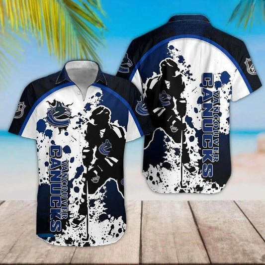 Vancouver Canucks Team Hawaiian Shirt 8, NHL Hawaiian Shirt Moonbestprint