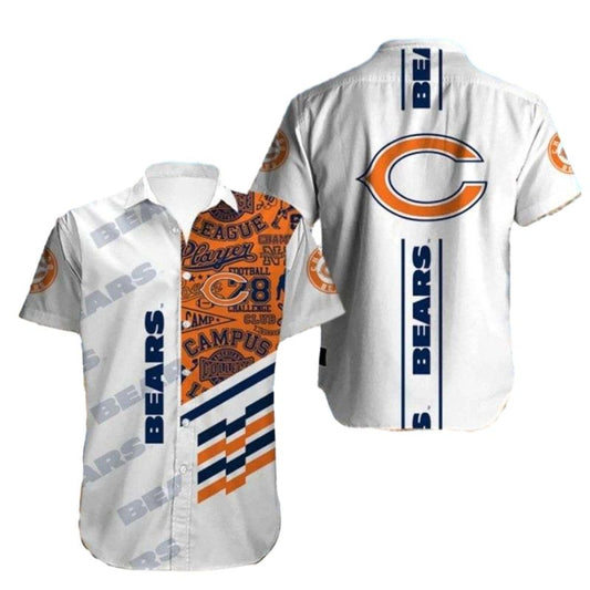 Varsity Pride Chicago Bears Collegiate Hawaiian Shirt - Moonbestprint