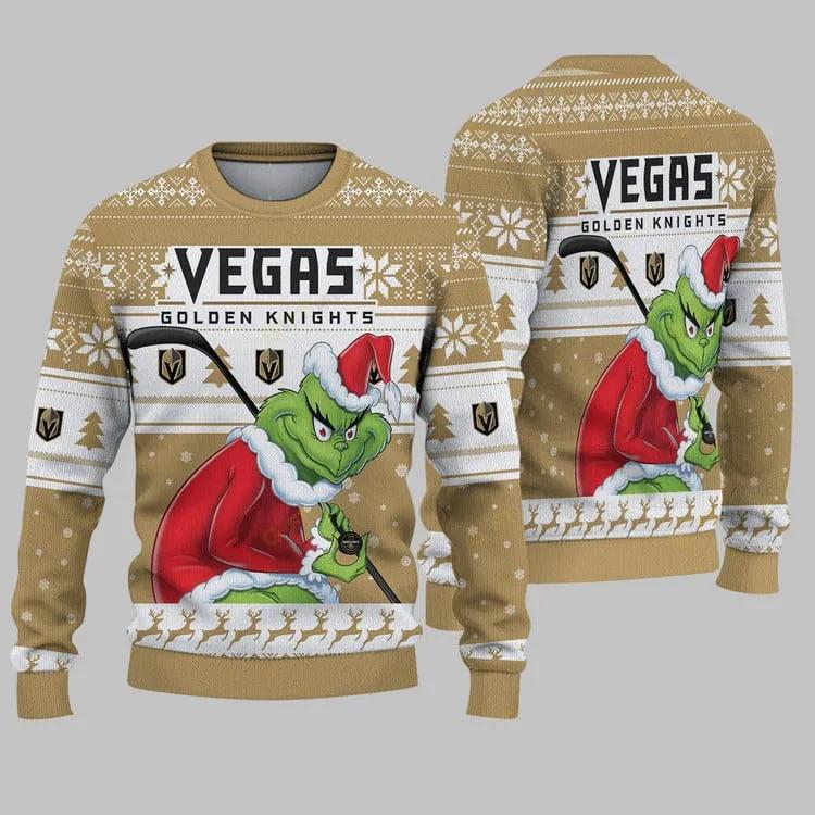 Vegas Golden Knights Grinch Stolen Ugly Christmas Sweater, NHL Christmas Sweater Moonbestprint