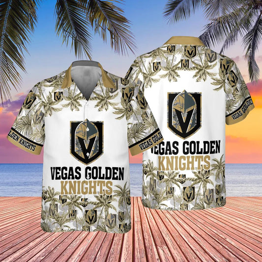 Vegas Golden Knights National Hockey League AOP Hawaiian Shirt, NHL Hawaiian Shirt Moonbestprint