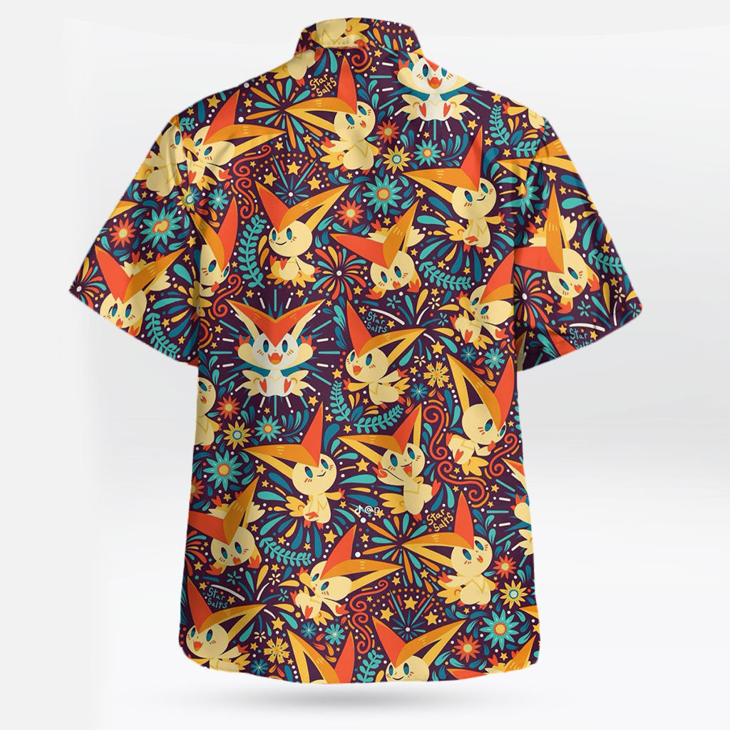 Victini Hawaiian Shirt Victory Vibes Tropical Style – Moonbestprint