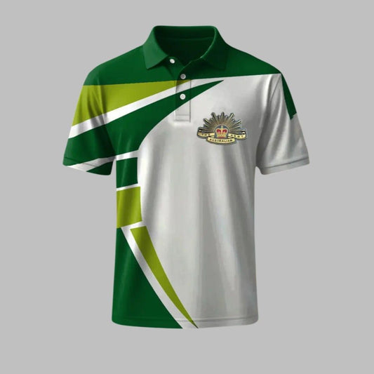 Vintage Australian Flag Crown Line Printed Polo Shirt - Moonbestprint