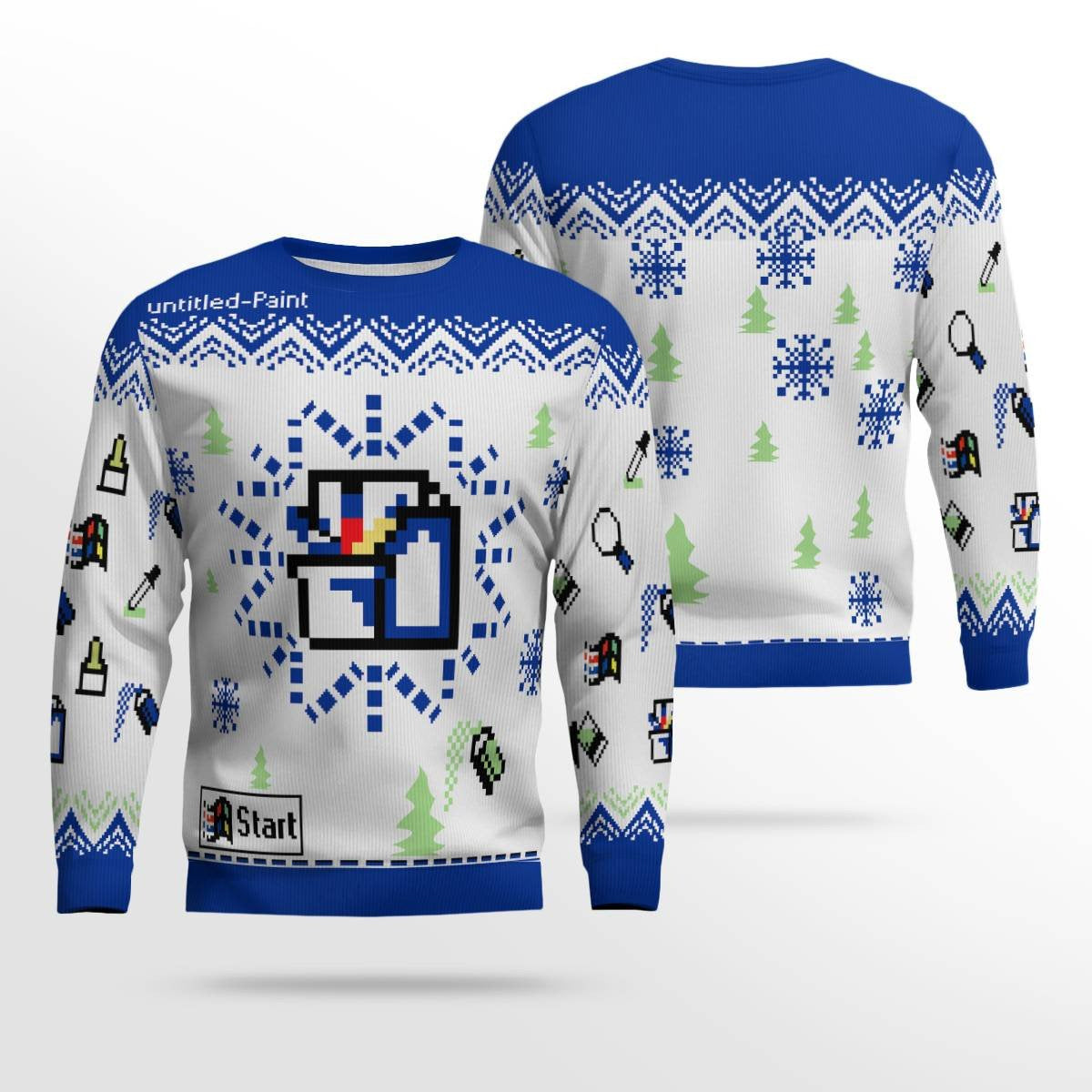 Vintage MS Paint Ugly Christmas Sweater – Moonbestprint
