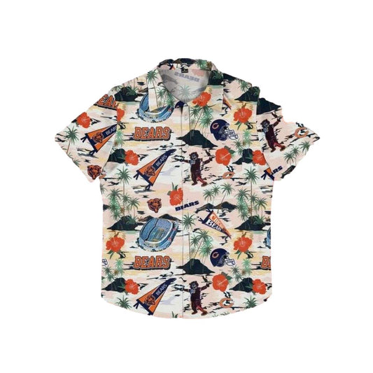 Vintage Stadium Chicago Bears Hawaiian Shirt - Moonbestprint