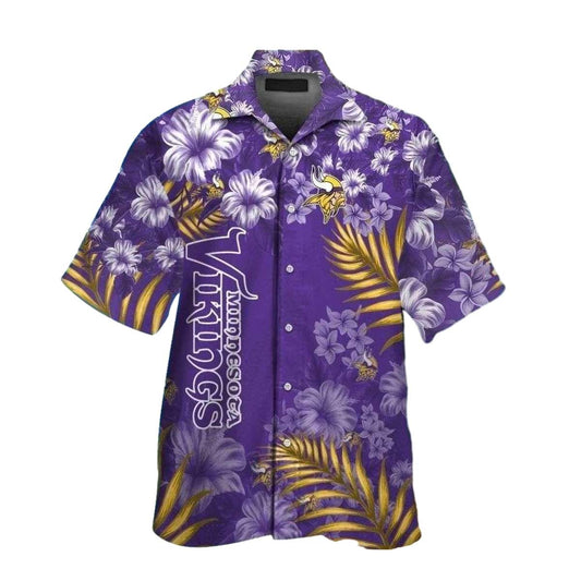 Vivid Vikings Purple Passion Flower Hawaiian Shirt - Moonbestprint