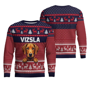 Vizsla Ugly Christmas Sweater - Moonbestprint