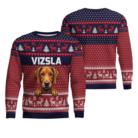 Vizsla Ugly Christmas Sweater - Moonbestprint