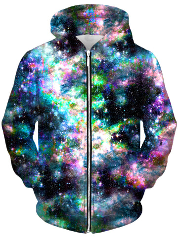 Weird Rave Unisex Zip-Up Hoodie -Moonbestprint