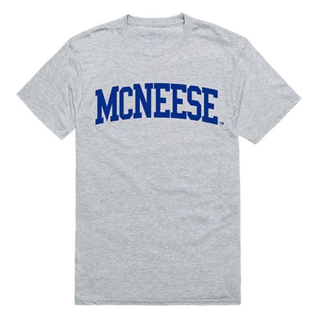 McNeese State University Mens Game Day Tee T-Shirt Heather Grey
