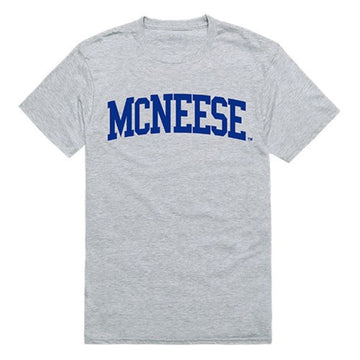 McNeese State University Mens Game Day Tee T-Shirt Heather Grey