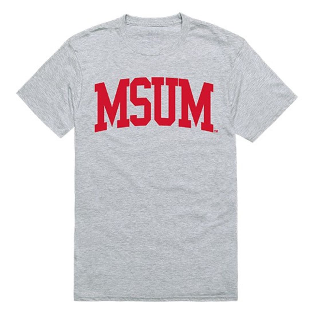 MSUM Minnesota State University Moorhead Mens Game Day Tee T-Shirt Heather Grey