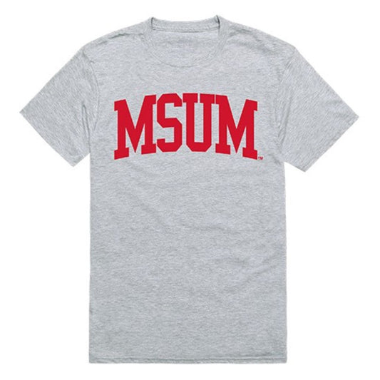 MSUM Minnesota State University Moorhead Mens Game Day Tee T-Shirt Heather Grey
