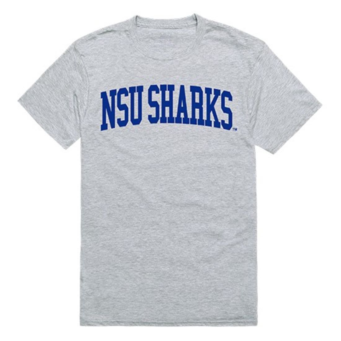 NSU Nova Southeastern University Mens Game Day Tee T-Shirt Heather Grey