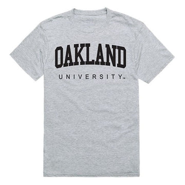 Oakland University Mens Game Day Tee T-Shirt Heather Grey