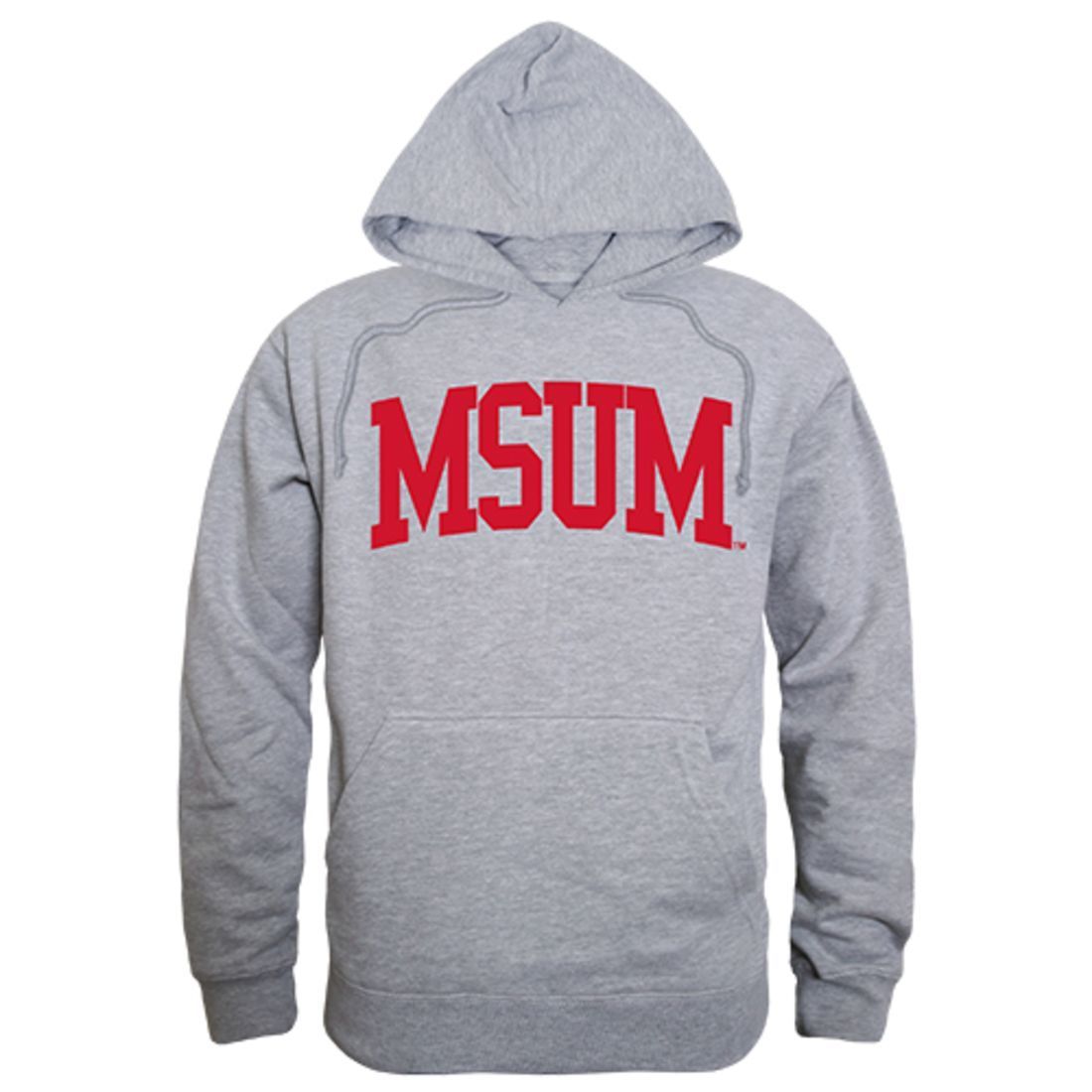 MSUM Minnesota State University Moorhead Game Day Hoodie Sweatshirt Heather Grey