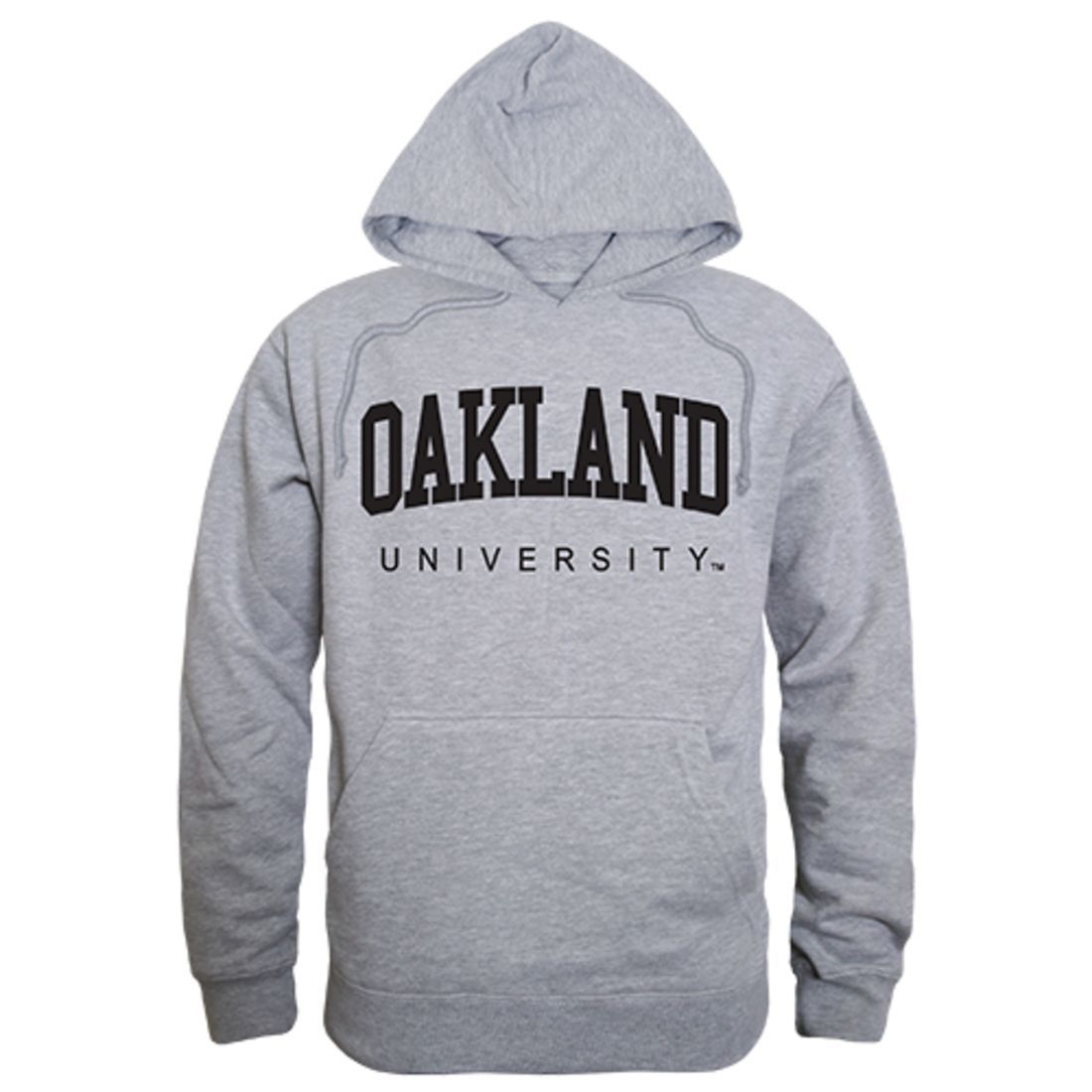 Oakland University Game Day Hoodie Sweatshirt Heather Grey