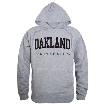 Oakland University Game Day Hoodie Sweatshirt Heather Grey