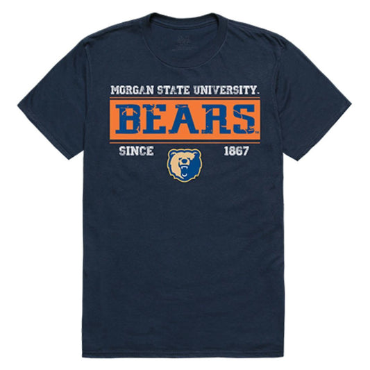 MSU Morgan State University Bears NCAA Established Tees T-Shirt Navy